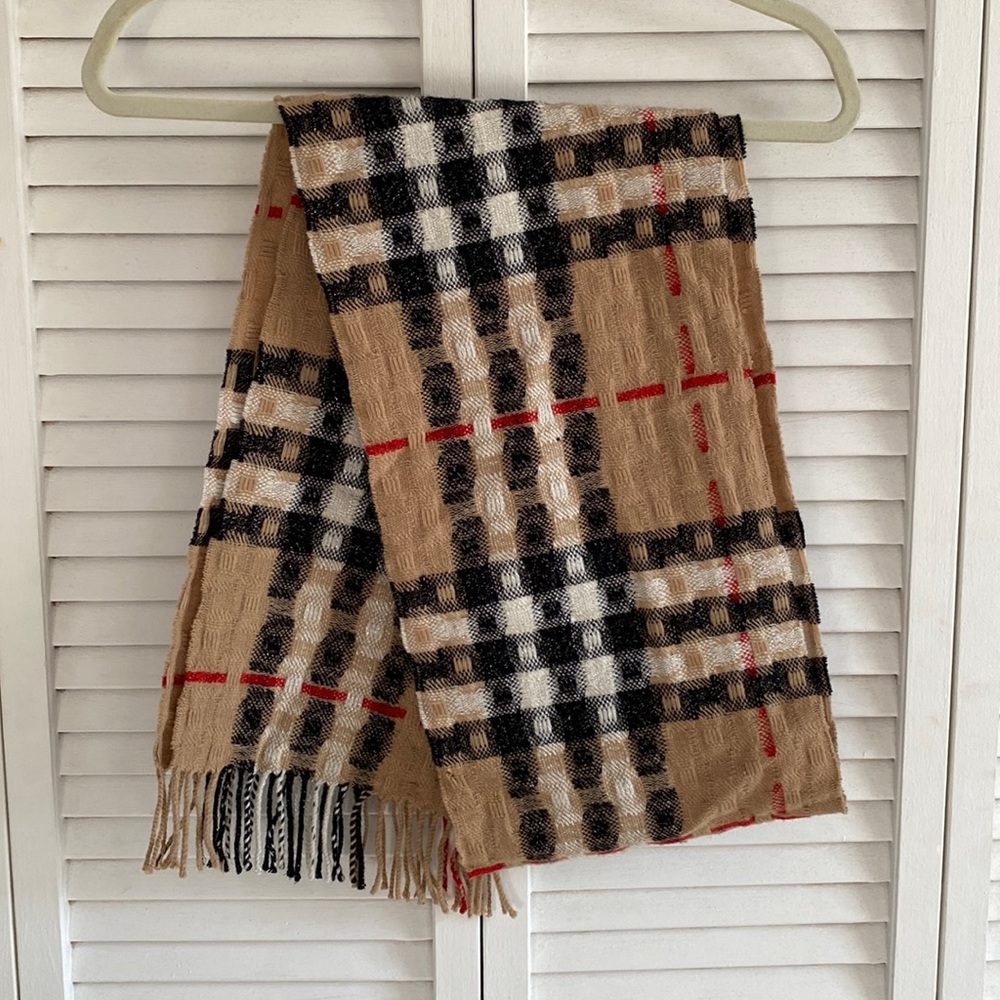 Burberry | Nova Check Metallic Detail Scarf